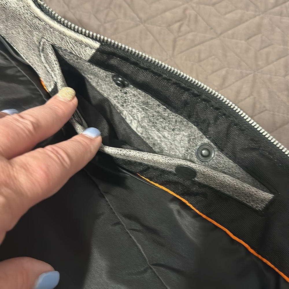 Lined motorcycle vest - Picture 6 of 11